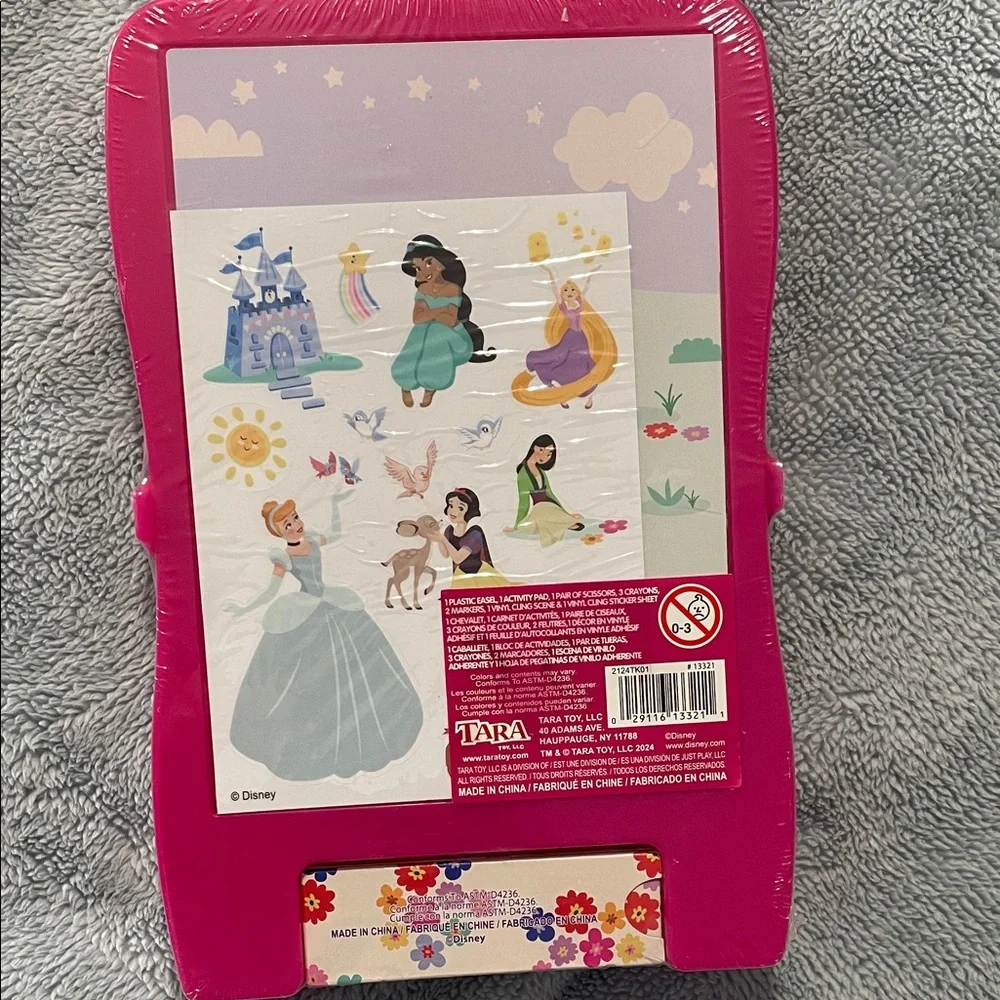 Disney Princess Mini Activity Set and Easel,Stickers,Crayons,Scissors, Markers